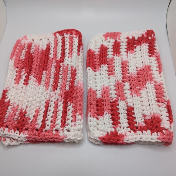 💞2/$2 HAND CRAFTED Crocheted All Purpse 100% Cottn Reus ble Bath or Dish Cloths - Picture 7 of 8